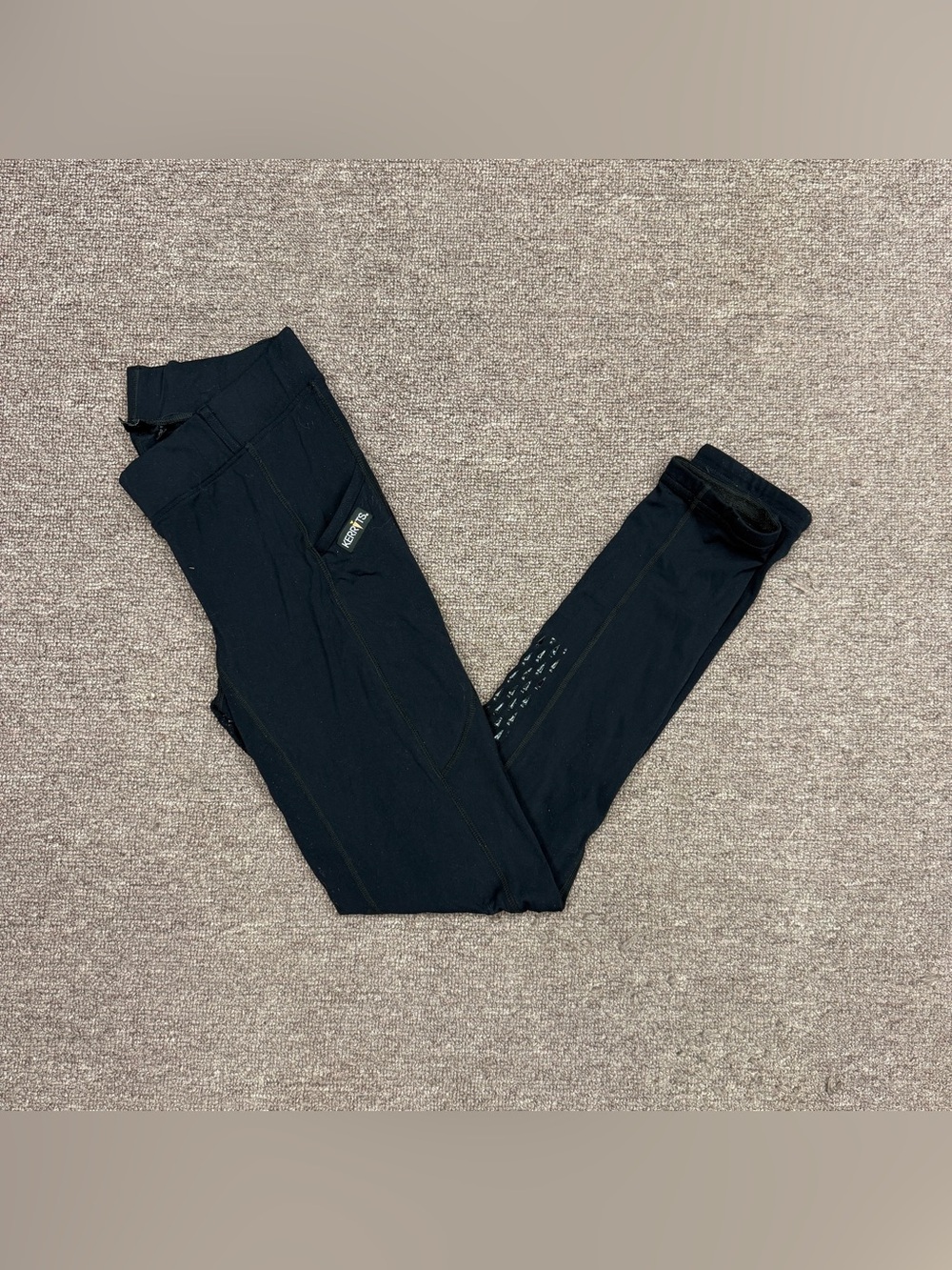 Women’s Large Black Kerrits Full Seat Horseback Riding Tights Breeches